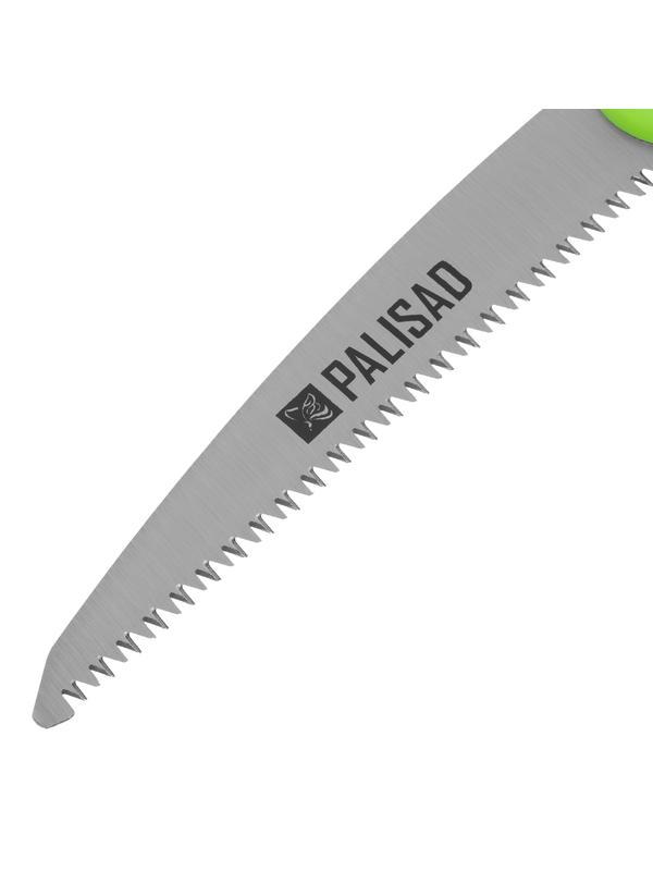 Пила садовая складная,175 мм, пластиковая обрезиненная рукоятка, защитная кулиса, Palisad