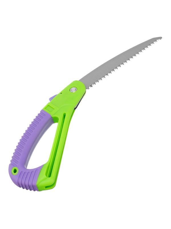 Пила садовая складная,175 мм, пластиковая обрезиненная рукоятка, защитная кулиса, Palisad