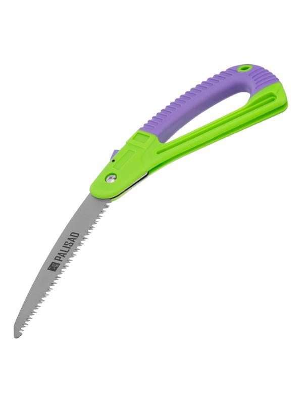 Пила садовая складная,175 мм, пластиковая обрезиненная рукоятка, защитная кулиса, Palisad