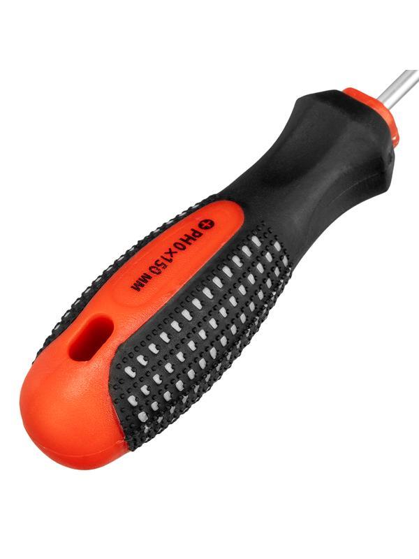 Отвертка Fusion, PH0 х 150 мм, CrV, трехкомпонентная рукоятка 