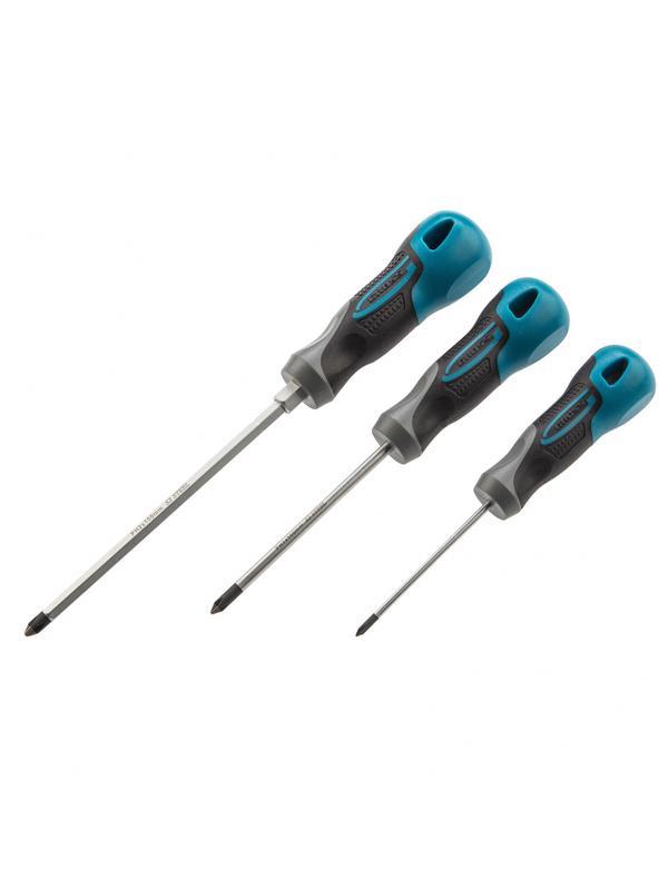 Набор отверток PH, 3 шт, S2, трехкомпонентная рукоятка Gross