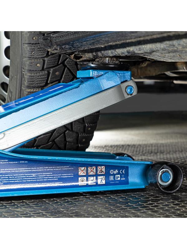 Домкрат гидравлический подкатной, быстрый подъем, 3т Low Profile Quick, 75-515 мм, профессиональный Stels