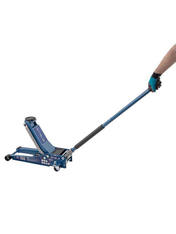 Домкрат гидравлический подкатной, быстрый подъем, 3т Low Profile Quick, 75-515 мм, профессиональный Stels