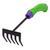 Грабли 5 - зубые, 90 х 265 мм, стальные, обрезиненная эргономичная рукоятка, Era, Palisad