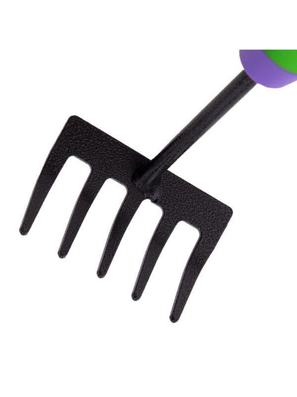 Грабли 5 - зубые, 90 х 265 мм, стальные, обрезиненная эргономичная рукоятка, Era, Palisad