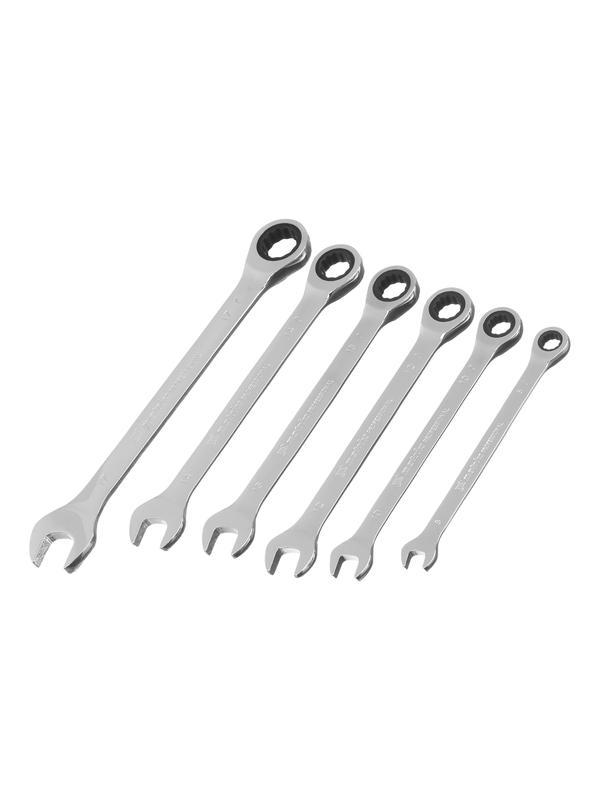 Набор ключей комбинированных, трещеточных 6 шт Matrix