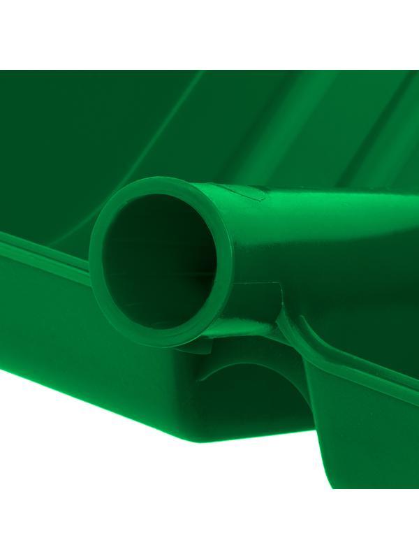 Лопата для уборки снега пластиковая, зеленая, 420 х 425 мм, без черенка, Россия, Сибртех