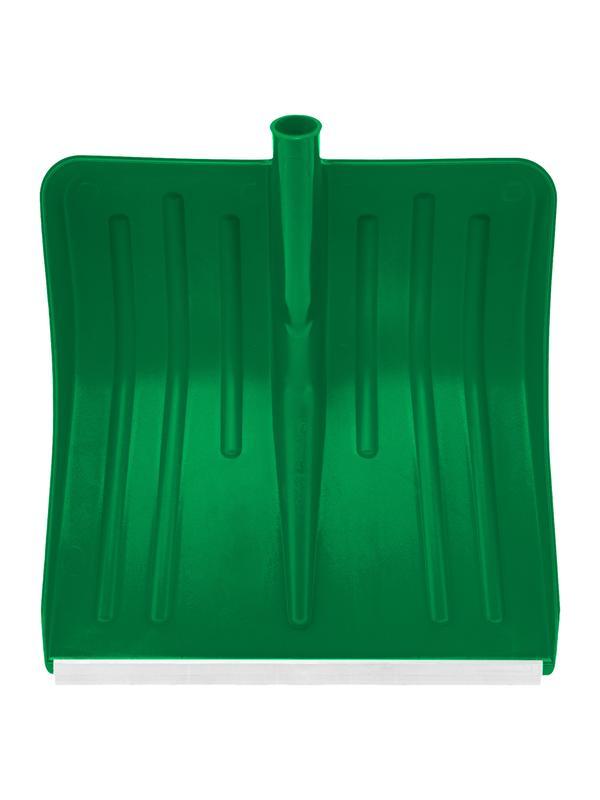 Лопата для уборки снега пластиковая, зеленая, 420 х 425 мм, без черенка, Россия, Сибртех