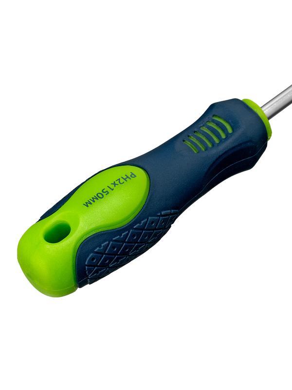 Отвертка, PH2 х 150 мм, CrV, двухкомпонентная рукоятка Сибртех