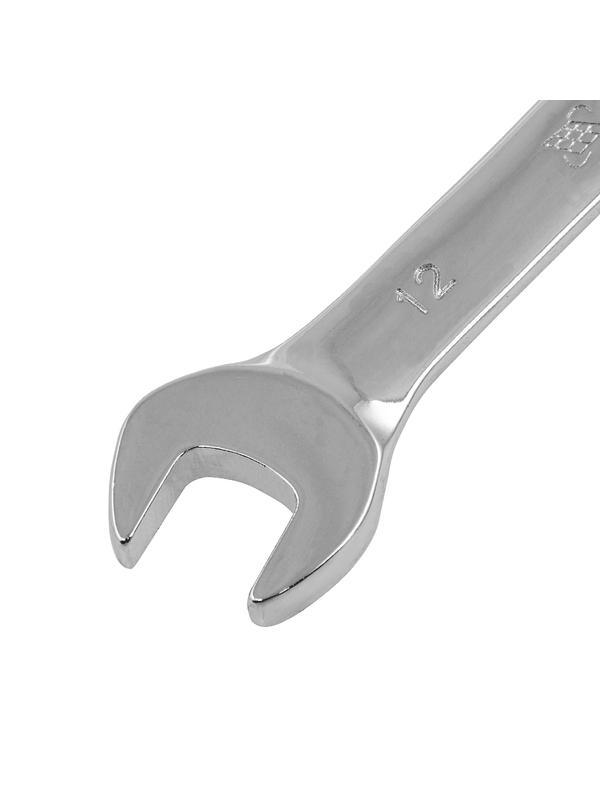 Ключ комбинированный трещоточный, 12 мм, CrV, зеркальный хром Matrix Professional