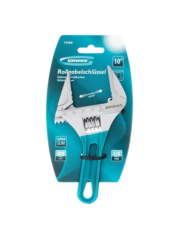 Ключ разводной, 160 мм, CrV, укороченная ручка Gross