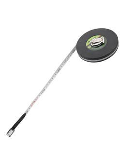 Рулетка геодезическая 30 м х 13 мм, закрытый корпус, фибергласовая лента Сибртех