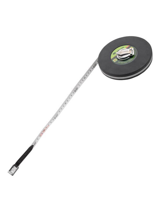 Рулетка геодезическая 30 м х 13 мм, закрытый корпус, фибергласовая лента Сибртех