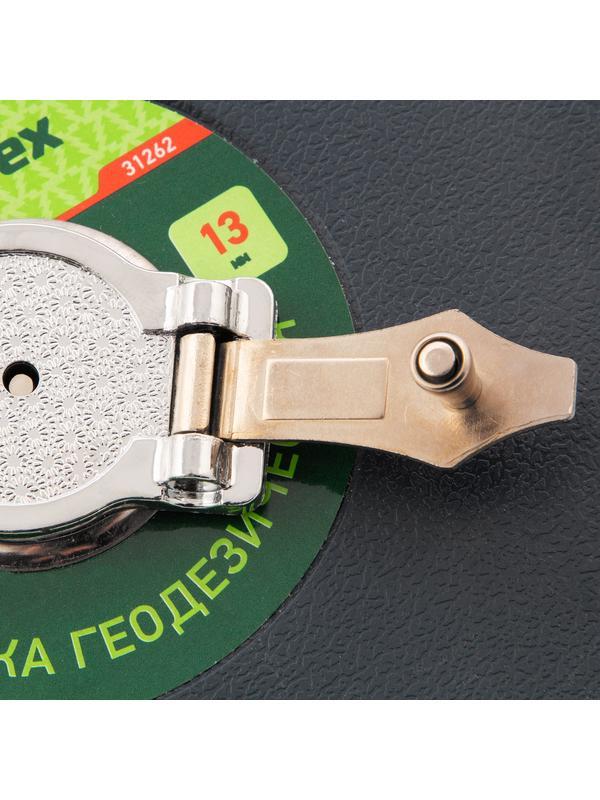 Рулетка геодезическая 30 м х 13 мм, закрытый корпус, фибергласовая лента Сибртех