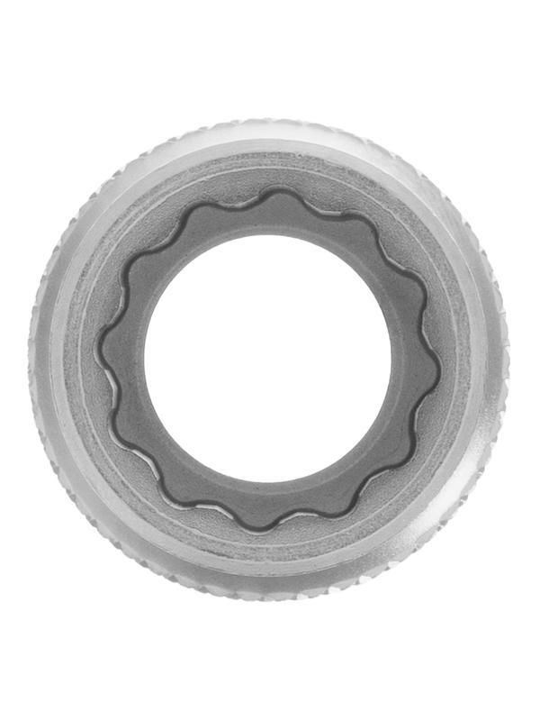 Головка торцевая, 13 мм, двенадцатигранная, CrV, под квадрат 1/2, хромированная Stels