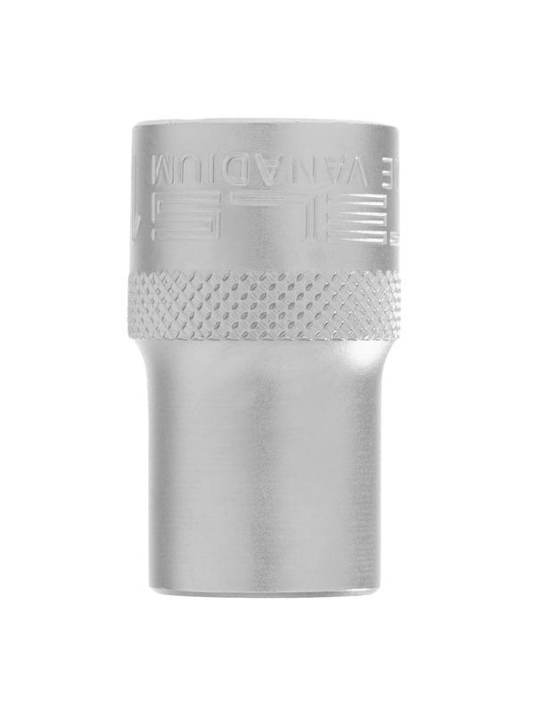 Головка торцевая, 13 мм, двенадцатигранная, CrV, под квадрат 1/2, хромированная Stels