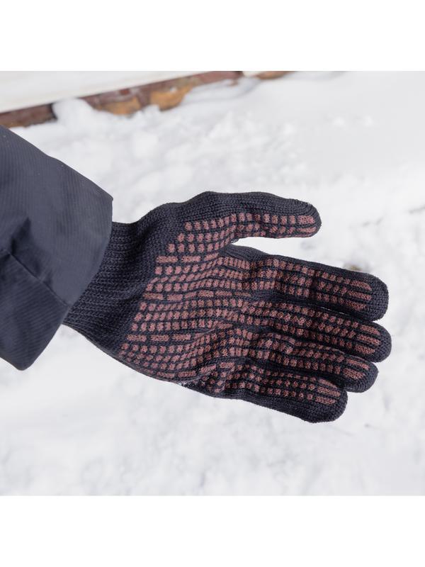 Перчатки трикотажные, акрил, ПВХ гель, 