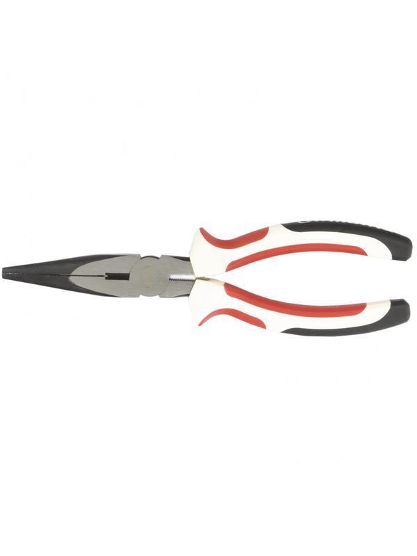 Длинногубцы прямые Premium, 200 мм, трехкомпонентные рукоятки Matrix