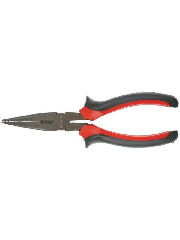 Длинногубцы прямые Black Nickel, 180 мм, двухкомпонентные рукоятки Matrix