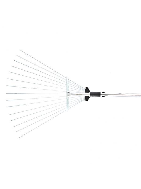 Грабли веерные стальные, 190 - 520 х 1200 - 1500 мм, 15 зубьев, раздвижные, стальной черенок, Palisad