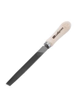 Напильник плоский, 150 мм, деревянная ручка Сибртех