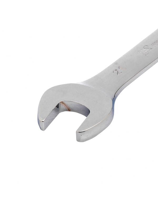 Ключ комбинированный трещоточный, 21 мм, CrV, шарнирный, зеркальный хром Matrix