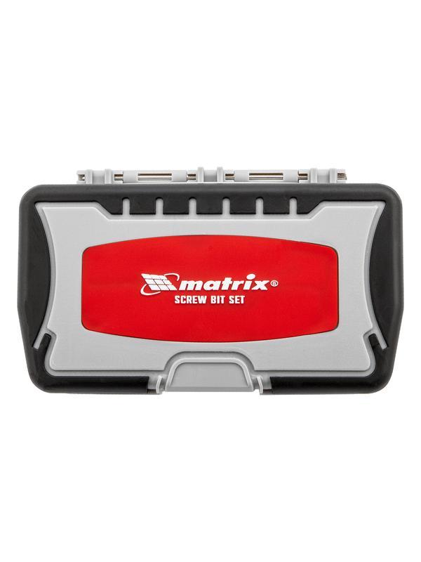Набор бит, магнитный адаптер, CrV, пластиковый кейс, 64 шт. Matrix