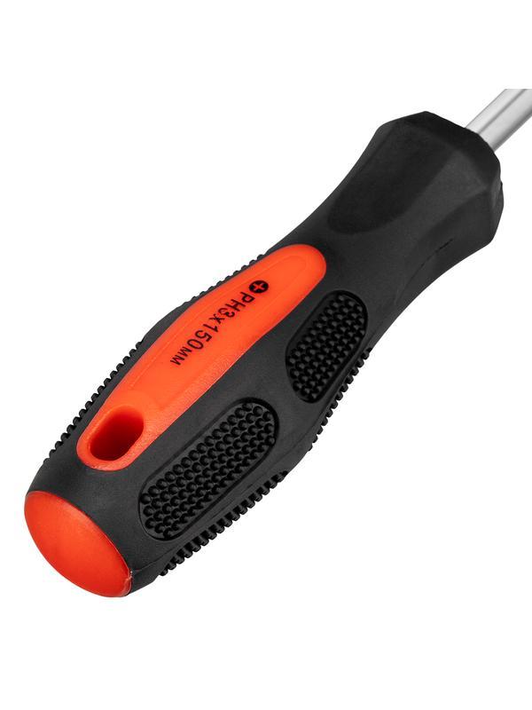 Отвертка Anti-Slip, PH3 х 150 мм, CrV, двухкомпонентная рукоятка Matrix