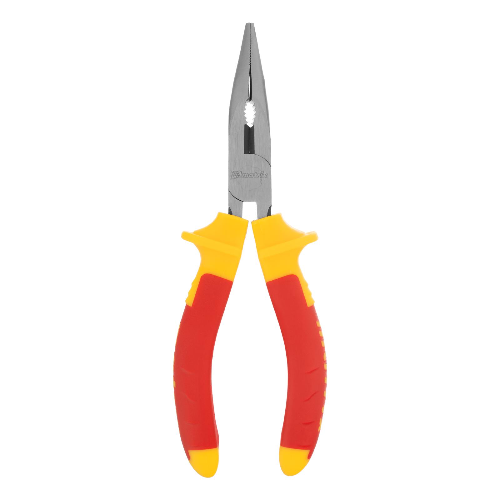 Длинногубцы изогнутые Insulated, 160 мм, двухкомпонентные рукоятки Matrix Professional