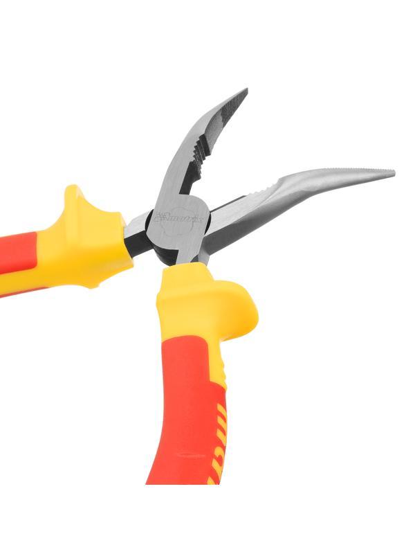 Длинногубцы изогнутые Insulated, 160 мм, двухкомпонентные рукоятки Matrix Professional