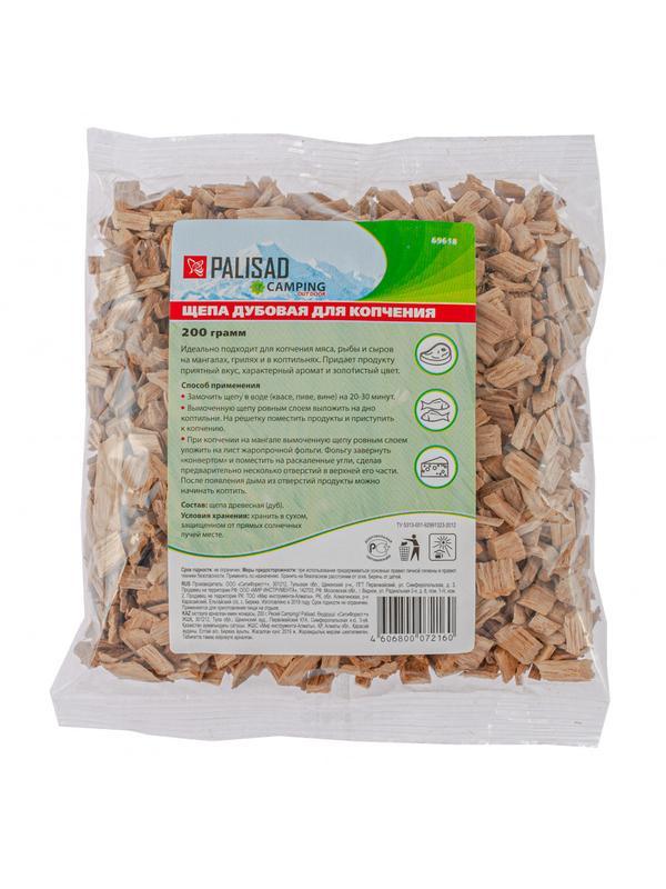 Щепа дубовая для копчения, 200 гр Россия Camping Palisad