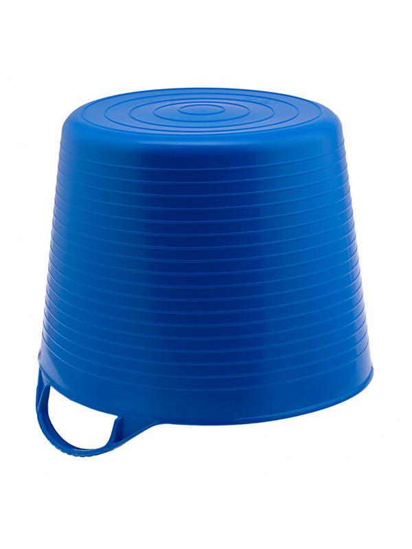 Ведро гибкое сверхпрочное, 40 л, синее, Россия, Сибртех