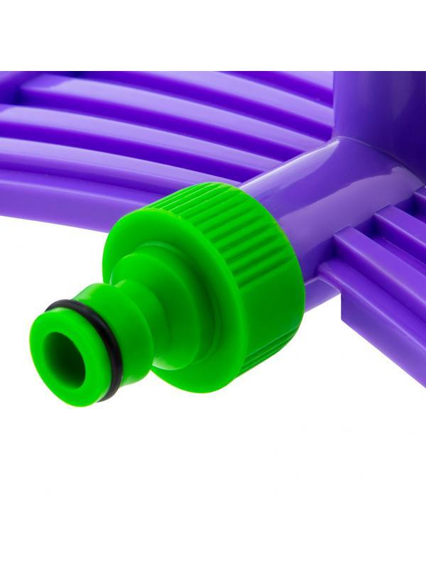 Разбрызгиватель, АБС-пластик, вращающий с тремя лопостями, штуц D 3/4, с подставкой, площадь полива до 180 кв. м, дальность полива 15 м Palisad