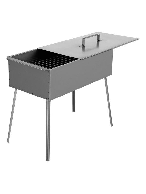 Коптильня двухъярусная 500 x 270 x 175 мм, 0.8 мм, с поддоном, на ножках, Россия Camping Palisad