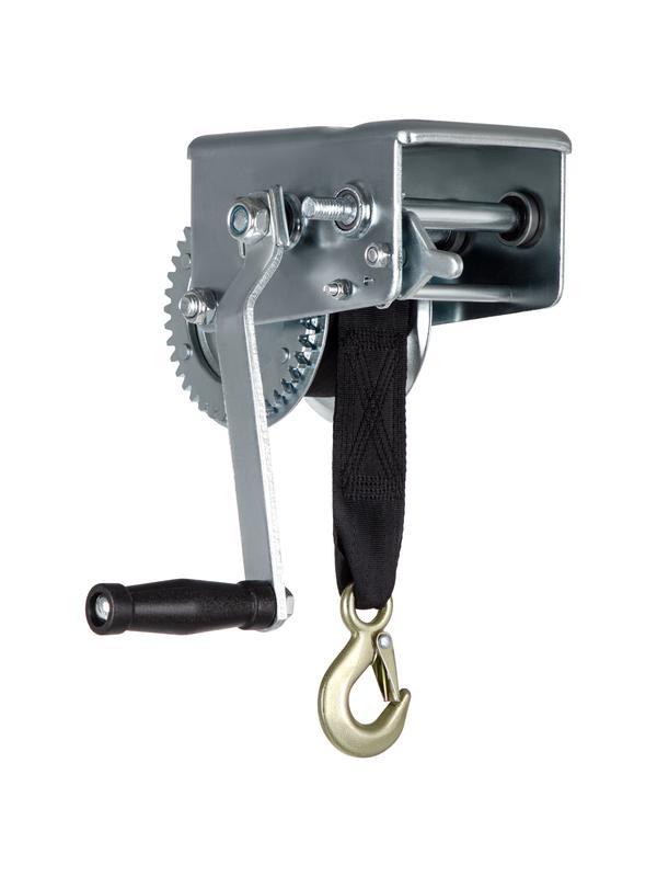 Лебедка шестеренчатая, тяга 0.8 т, ленточная Matrix