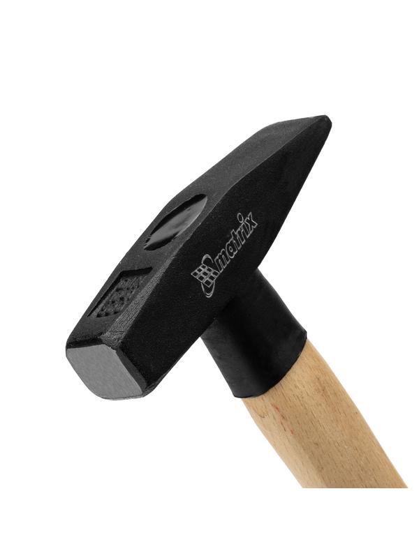 Молоток слесарный, 300 г, квадратный боек, деревянная рукоятка Matrix