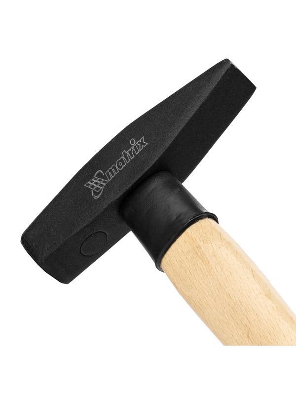 Молоток слесарный, 300 г, квадратный боек, деревянная рукоятка Matrix