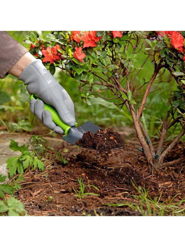 Совок посадочный широкий, 85 х 250 мм, стальной, пластиковая рукоятка, Standard, Palisad