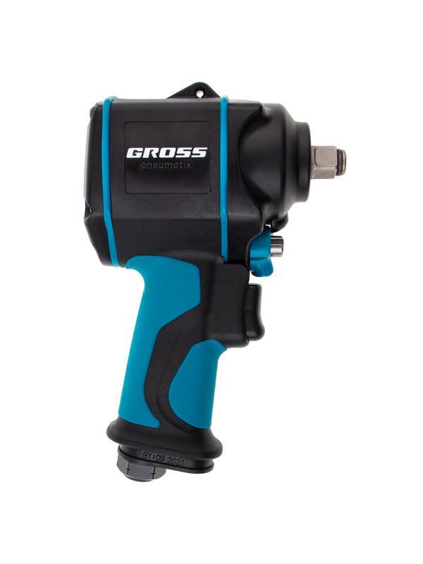 Гайковерт пневматический ударный G985, 1/2, Twin Hammer, 610 Нм, 9000 об/мин, композитный Gross