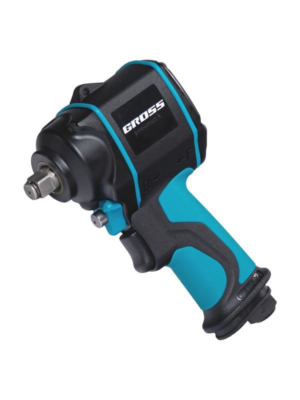 Гайковерт пневматический ударный G985, 1/2, Twin Hammer, 610 Нм, 9000 об/мин, композитный Gross