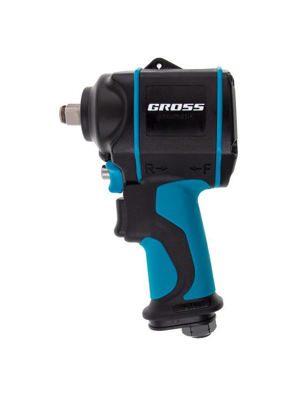 Гайковерт пневматический ударный G985, 1/2, Twin Hammer, 610 Нм, 9000 об/мин, композитный Gross