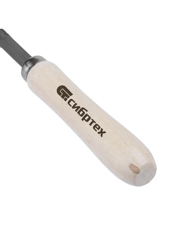 Напильник круглый, 250 мм, деревянная ручка Сибртех