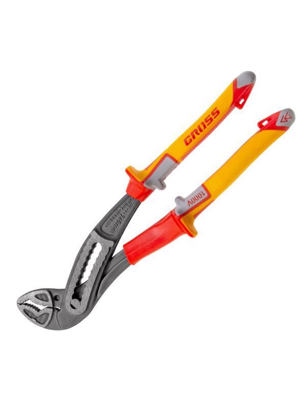 Клещи переставные, диэлектрические рукоятки до 1000 В, 240 мм Gross