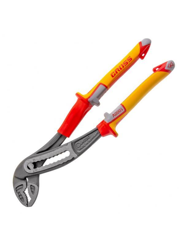 Клещи переставные, диэлектрические рукоятки до 1000 В, 240 мм Gross