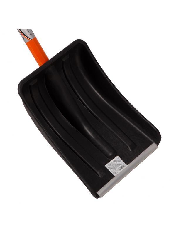 Лопата для уборки снега пластиковая, 275 х 345 х 890 мм, стальной черенок, Россия, Stels