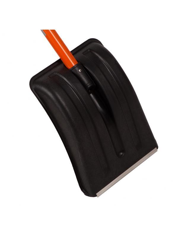 Лопата для уборки снега пластиковая, 275 х 345 х 890 мм, стальной черенок, Россия, Stels