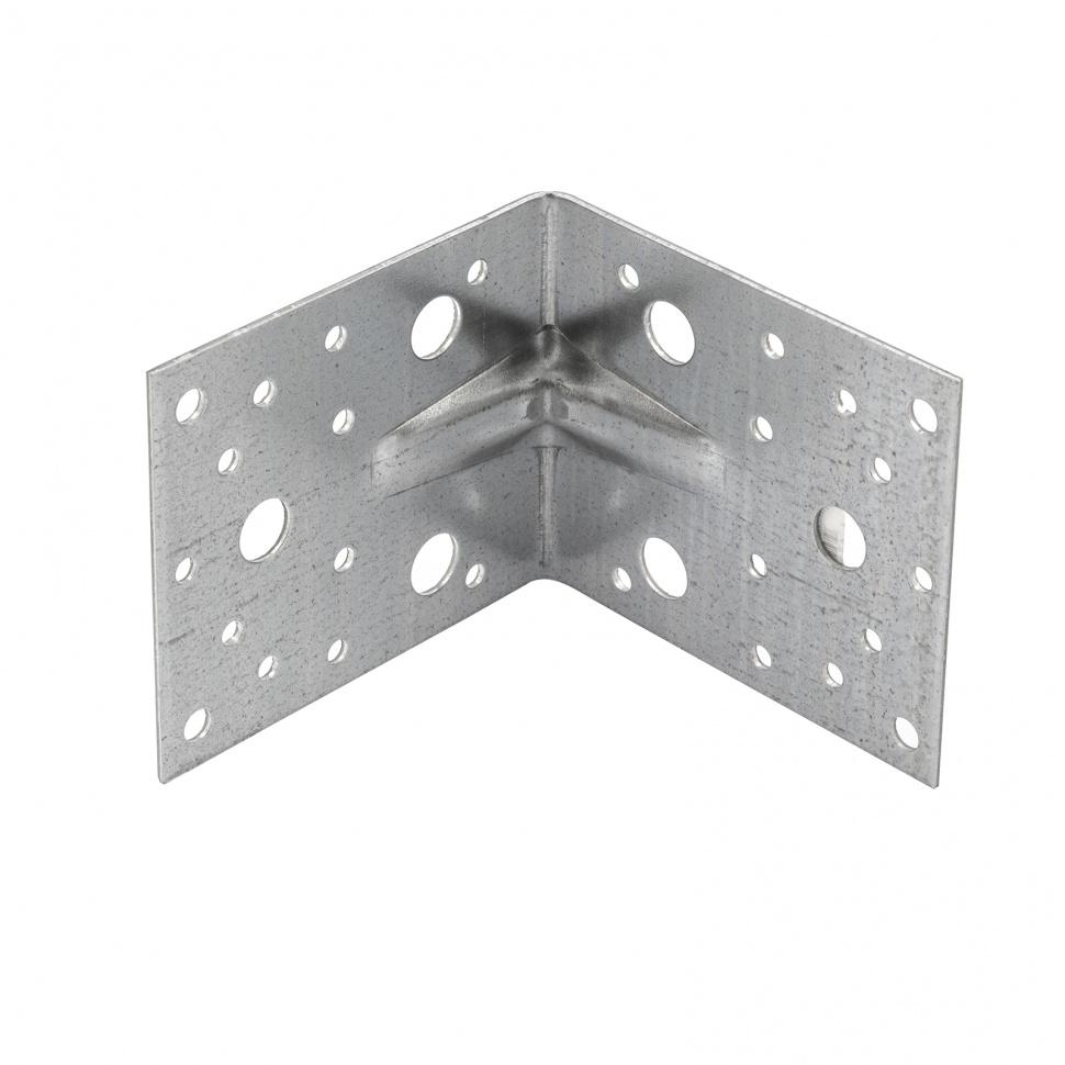 Крепежный уголок усиленный 1.7 мм, KUU 105 x 105 x 90 мм Россия Сибртех