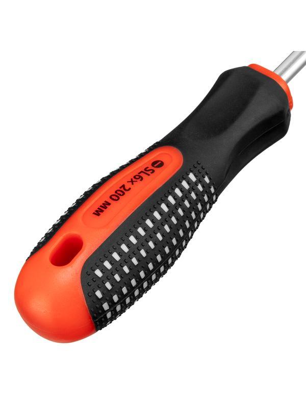 Отвертка Fusion, SL6 х 200 мм, CrV, трехкомпонентная рукоятка 