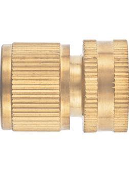 Соединитель латунный, быстросъемный, внутренняя резьба 1/2, аквастоп Palisad