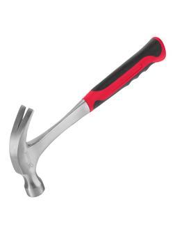 Молоток-гвоздодер, 450 г, цельнометаллический, двухкомпонентная рукоятка Matrix